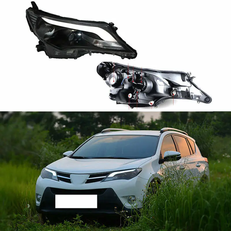 

Auto High Discharge Composite Headlight Lens Assembly For Toyota RAV-4 2013 2014 2015