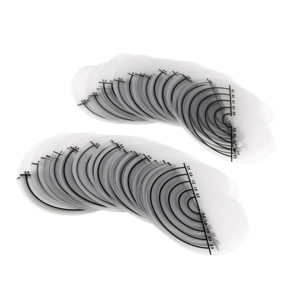 50PCS Single Hole Plastic Scalp Protector Spacer Template Heat/Glue Shield Separator with Scale Fusion Hair Extension Tool Kits