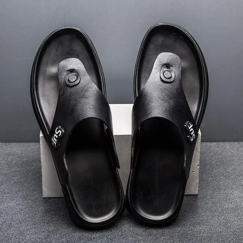 

Flip-flops Men's Fashion 2019 Summer Outer Wear Sandals England Trend Cool Slippers Anti-slip Casual Flip-flops