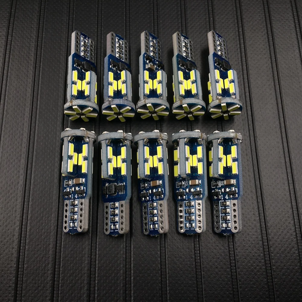 Автомобиль T10 30SMD 6000K чистый белый Canbus без ошибок боковая лампа светодиодный 4014 194