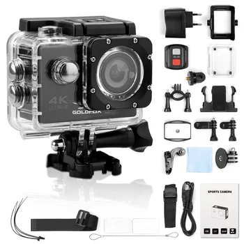 

Ultra HD 4K Action Camera WiFi 2.0'' 12MP 30M Go Waterpoof Pro Sports Camera Video Recording Sport DV Helmet Camera