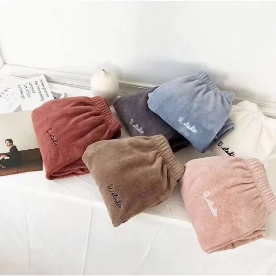 Новые Женские Фланелевые штаны, женская пижама для сна, Осень-зима, теплая Домашняя одежда, флисовые повседневные длинные штаны, пижама, плотные штаны, одежда для сна