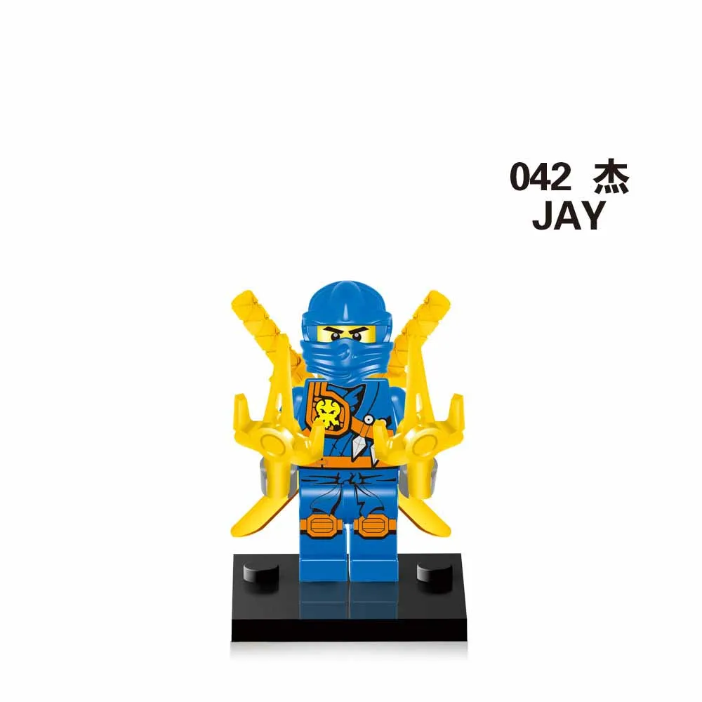 Один продаж конструктор ниндзя Sensei Wu Nya Kai Jay Lloyd Cole Ninja фигурка с мечами строительные блоки игрушка Совместимость JM149 - Цвет: 18