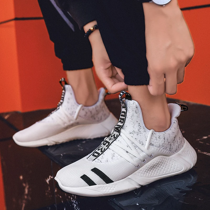 2019 новые дышащие легкие беговые Flyknit износостойкая красная спортивная летняя обувь из вискозы