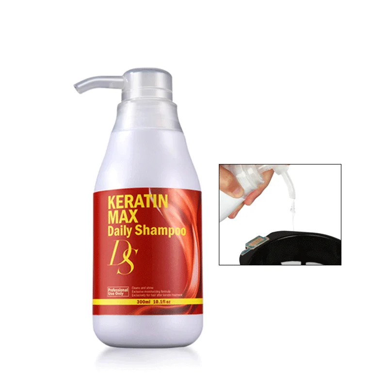 DS Max 12% Formalin Brazilian Keratin Treatment Set +500ml Purifying Shampoo+300ml Daily Shampoo And Conditioner For Hair Salon