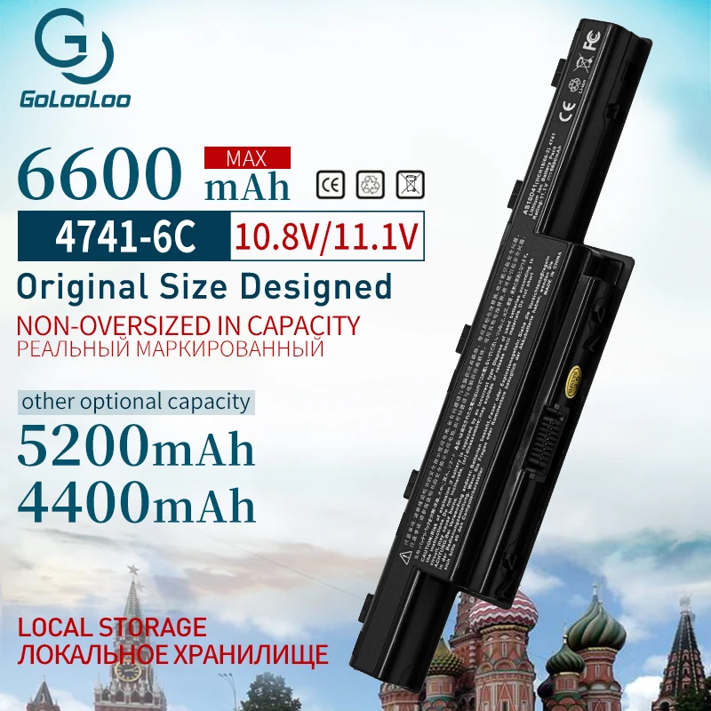 Prix Golooloo 6 cellules batterie d ordinateur portable Pour Acer Aspire AS10D31 AS10D51 AS10D61 AS10D71 AS10D75 AS10D81 V3 5741 5560 v3 771g 5560G
