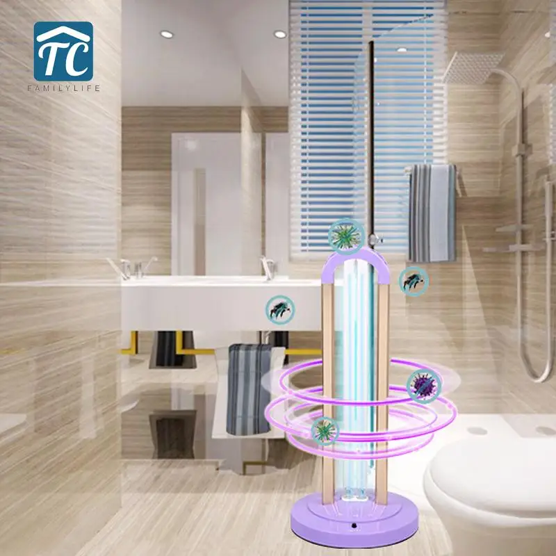 

38W Ultraviolet Disinfection Lamp Remote Control Timing UV Sterilizer Lamp Household 220V UVC Bactericidal Light Germicidal Lamp