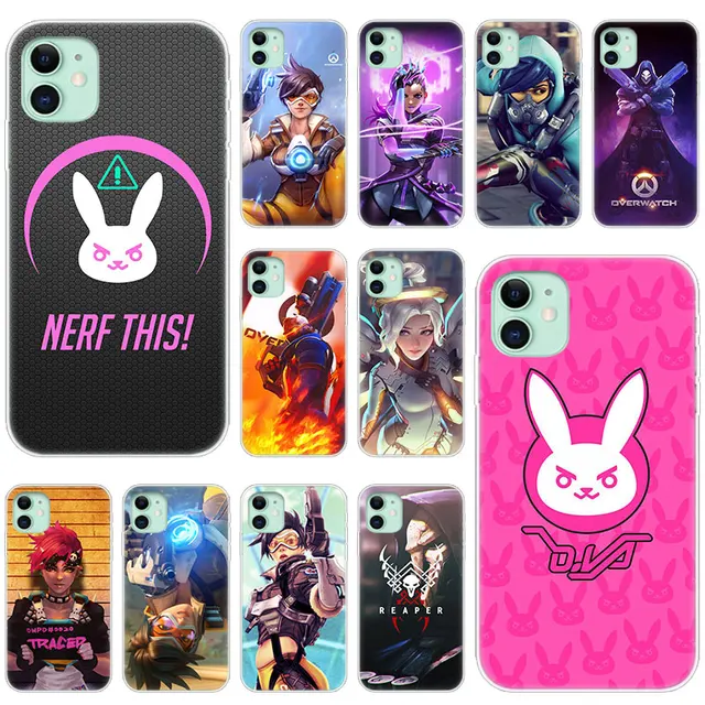 Hot Overwatch ow Game Soft Silicone Transparent Case for Apple iPhone 11 Pro XS Max X XR 6 6s 7 8 Plus 5 5s SE Fashion Cover