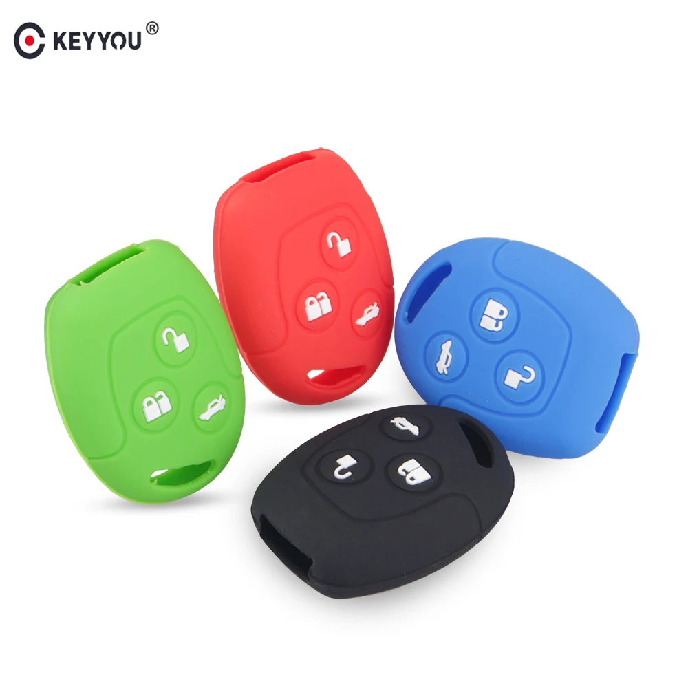 Силиконовый чехол KEYYOU для автомобильного ключа с дистанционным управлением и 3