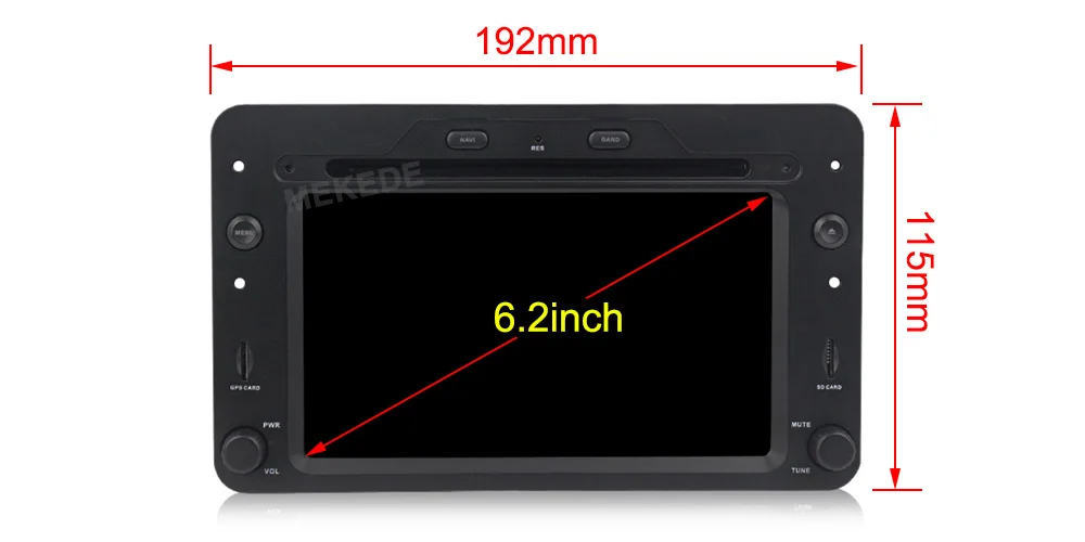 Flash Deal MEKEDE 1 Din Auto Radio Android 9 For Alfa/Romeo/Spider/Brera/159 Sportwagon RAM 2G Car Multimedia Video DVD Player GPS USB DVR 7