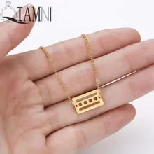 QIAMNI Chicago Vlag met Sterren Hanger Ketting Choker Dainty Kaart Amerikaanse USA Stad Vlag Sieraden Verjaardagscadeau Collier Femme(China)