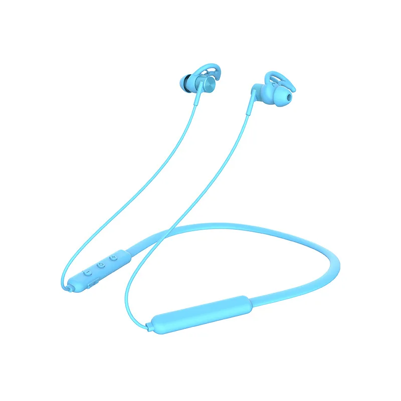 single battery-blue Gorsun E18, наушники с шейным ремешком, Bluetooth, наушники для телефона, Bluetooth 5,0, беспроводные наушники, Бас-гарнитура с микрофоном, fone de ouvido - Цвет: single battery-blue