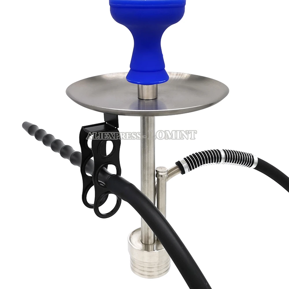 Black Hookah Hose Holder shisha Smoking Accessories 3 Holes Mouthpiece Chicha Gadgets LM-0986