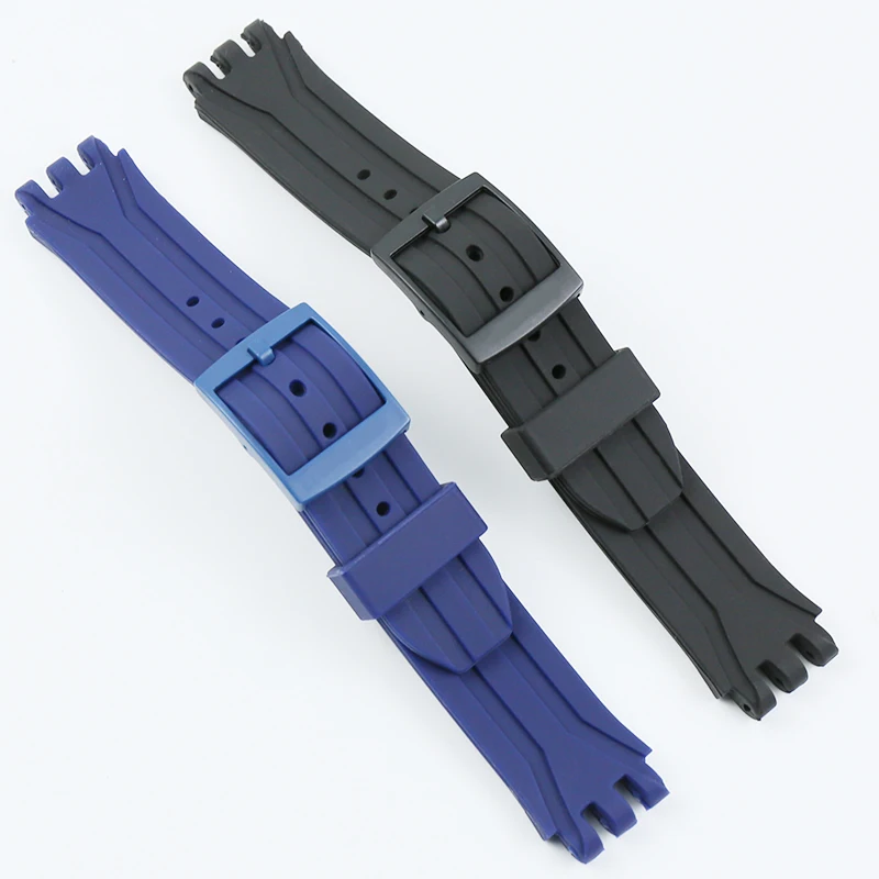 Аксессуары для часов с пряжкой для Swatch SUIB400 SUIK400 серии 18 мм силиконовый ремешок для мужчин и женщин спортивный водонепроницаемый резиновый ремешок