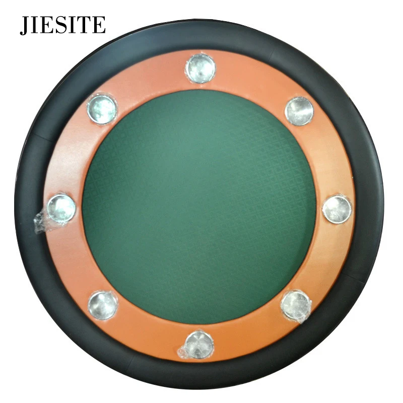 JIESITE-132*132*76 см 4 цвета красный/синий/зеленый/черный складной стол для казино Техасский Холдем баккара круглый tale с 8 игроков