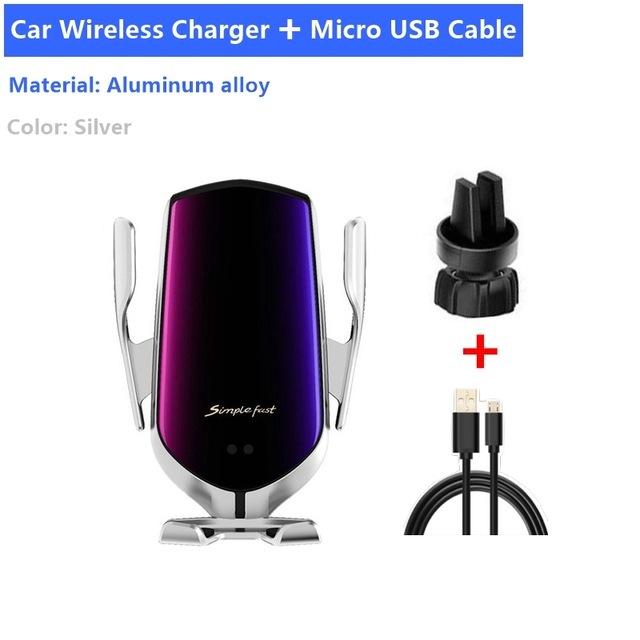 Induction Wireless Charger Car Phone Holder Car Support Navigation Stand Fast Charge