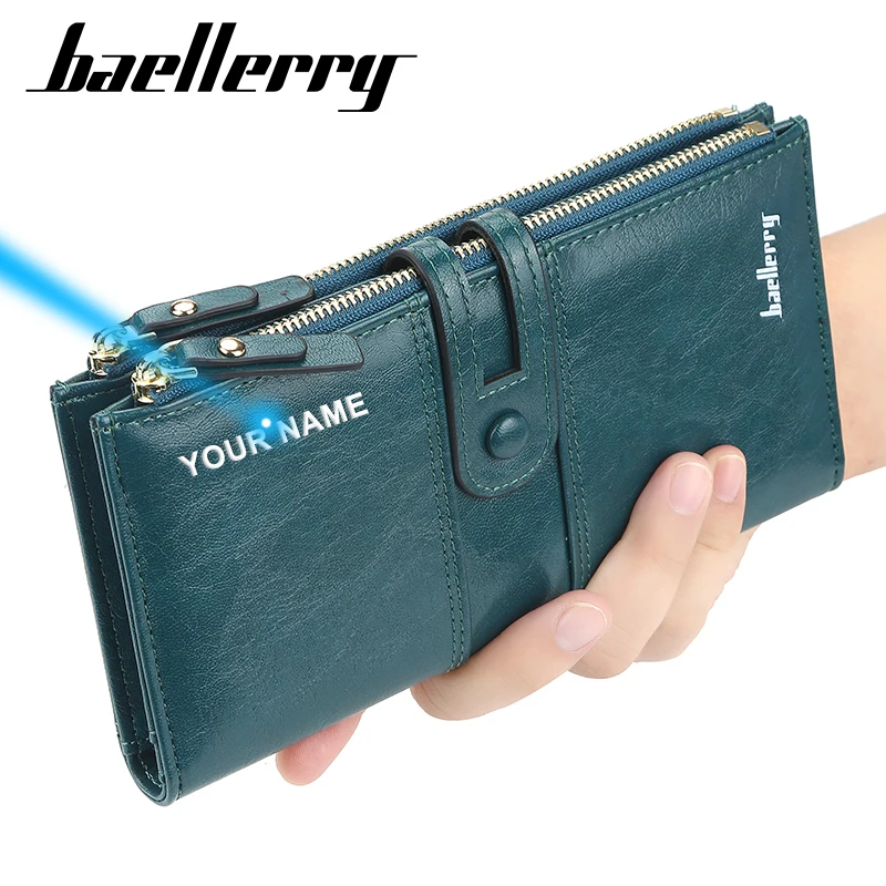 Baellerry новейшие модные женские кошельки кожаные дизайнерские длинные и для домохозяек Кожаные Дамские