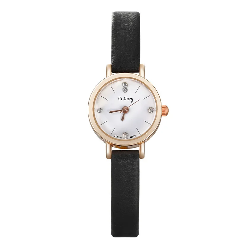 

Hot Selling Gogoey WOMEN'S Leather Belt Watch Creative Small Dial Watch WOMEN'S Quartz Watch