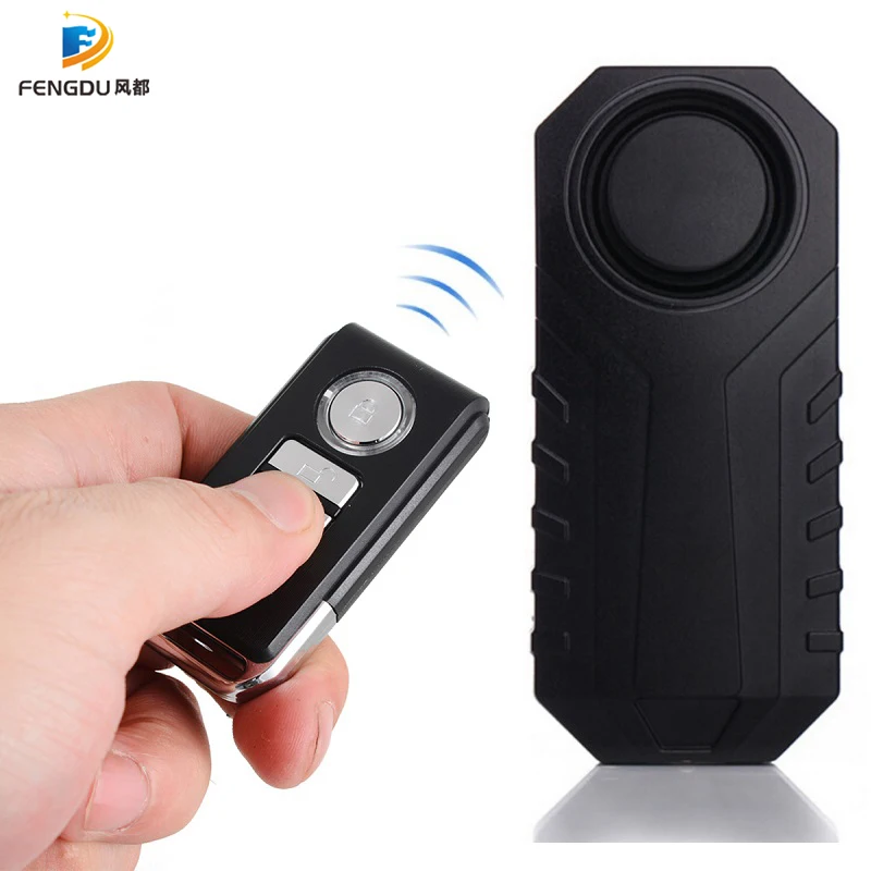 

2Pair Remote Control Bike Motorcycle Electric Car Vehicle Security Anti Lost Remind Vibration Warning Alarm Sensor
