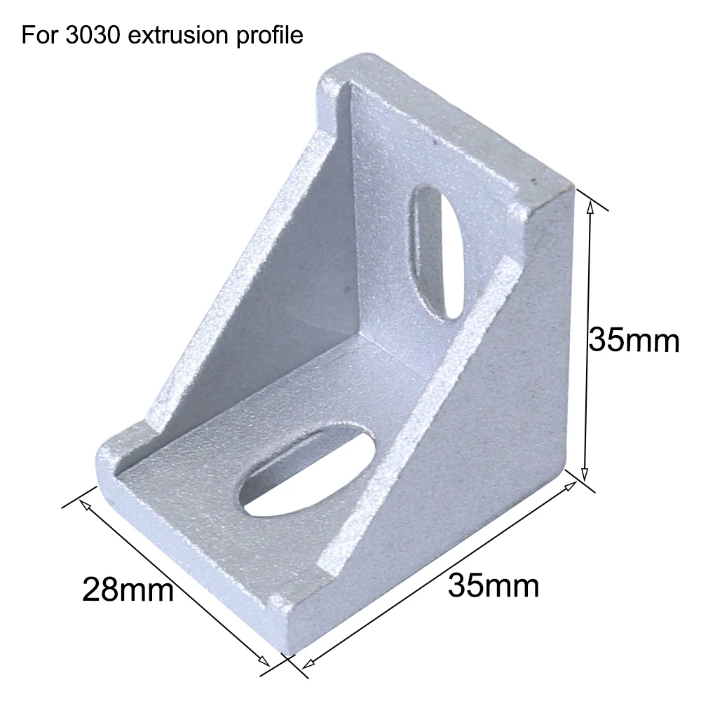 1515 3030 Series Corner Angle L Brackets Connector Fasten connector 20pcs 50pcs for 15S 20S 30S Aluminum Extrusion Profile angle connector aluminum profile aluminum profile accessories