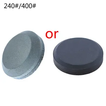 

240/400#Household Knife Whetstone Round Axe Sharpening Stone Hand Dual Grit Tool