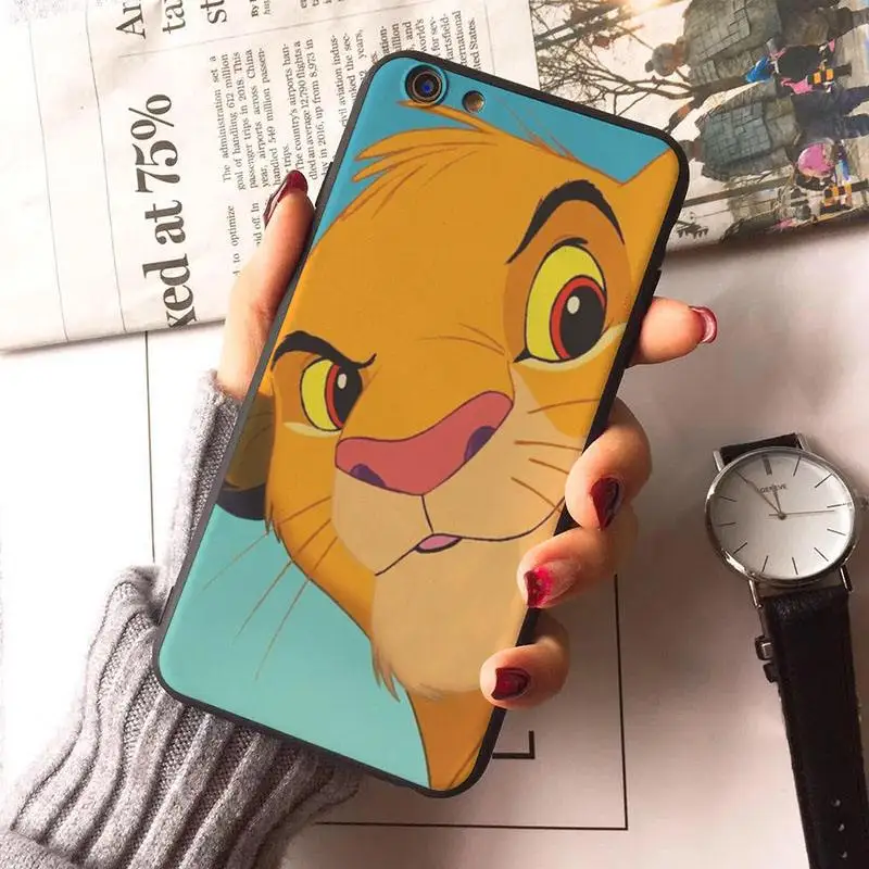 Мягкий чехол Lion King для iphone X XR XS Max 8 8plus 7 7 plus, Аксессуары для мобильных телефонов iphone 6s 6s Plus 6 6plus 5s - Цвет: 2