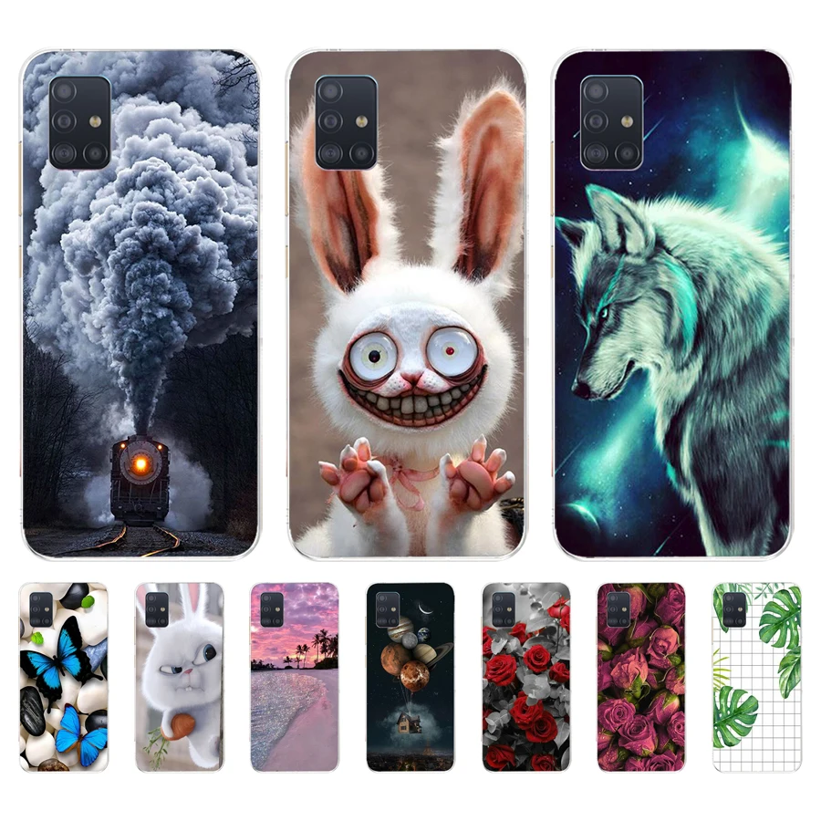 Силиконовый прозрачный чехол накладка для Samsung Galaxy A51 A515 6 5 дюйма|Бамперы| |