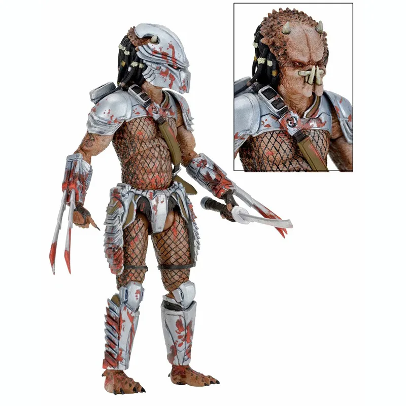 NECA 18 волна специальный Форма Для женщин зубчатые Хищник старших Охота со змеиным рисунком шрам железа 7-дюймовый мобильный Гараж Комплект