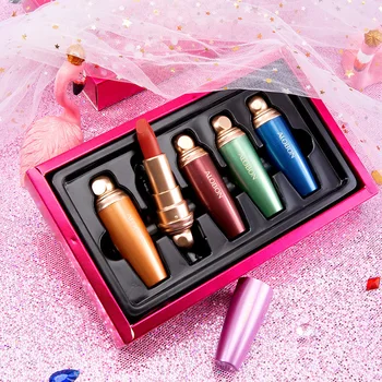 

5Colors/Sets Fashion Liquid Lipstick Lipgloss Sets Natural Moisturizer Waterproof Velvet Lip Glosses Gift Box