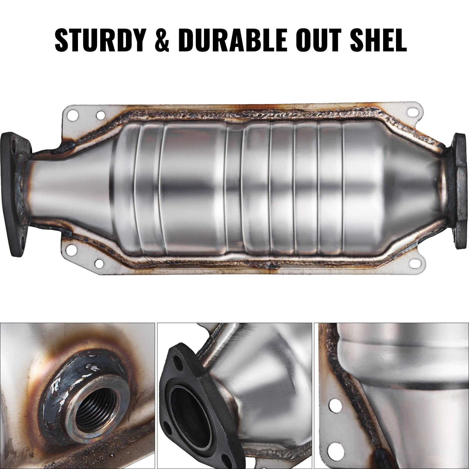 SucceBuy Catalytic Converter Compatible with 1998-2002 Honda Accord 2.3L High Flow Series Stainless Steel Shell Green Emission