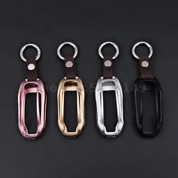 

Aluminum Alloy car key case cover Key Shell for remote key Protective Key Bag for Tesla Model X