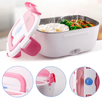

Creative Electric Heating Food Portable Convenient Safe Electric Lunch Box For Food Heating Container For Outdoor School Travel