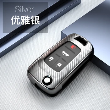 

Carbon fiber TPU Key Holder Cover Case For Chevrolet For Cruze Aveo Trax Opel Astra Corsa Meriva Zafira Antara J Mokka For Buick