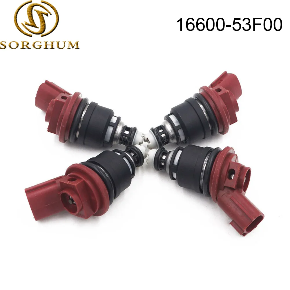 Топливный инжектор 16600-53F00 4 шт. для 1991 1992 1993 1998 1999 16600 Nissan 240SX Altima FJ285 2.4L l4 1660053F00 53F00 |