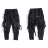 Ribbons Multi Pockets Cargo Pants Harajuku Casual Track Trouser Streetwear Techwear Pants Joggers Cyberpunk Men's clothes 5