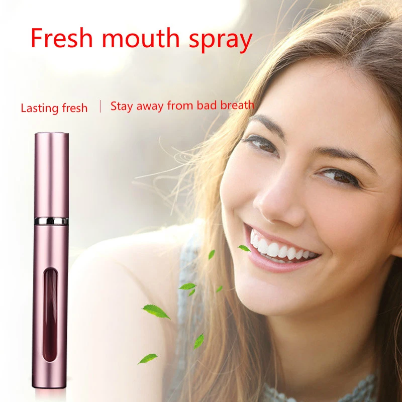 

Oral Spray Mouthwash Deep Cleans Remove Bad Breath Fresh Breath Long-Lasting Whitening Healthy Peppermint Extract Oral Care 1Pcs