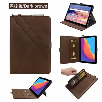 

Business Case For Huawei MediaPad T5 10 AGS2-W09/L09/L03/W19 10.1 Inch Flip Wallet Stand Cover Fundas Tablet Protect Shell+Pen
