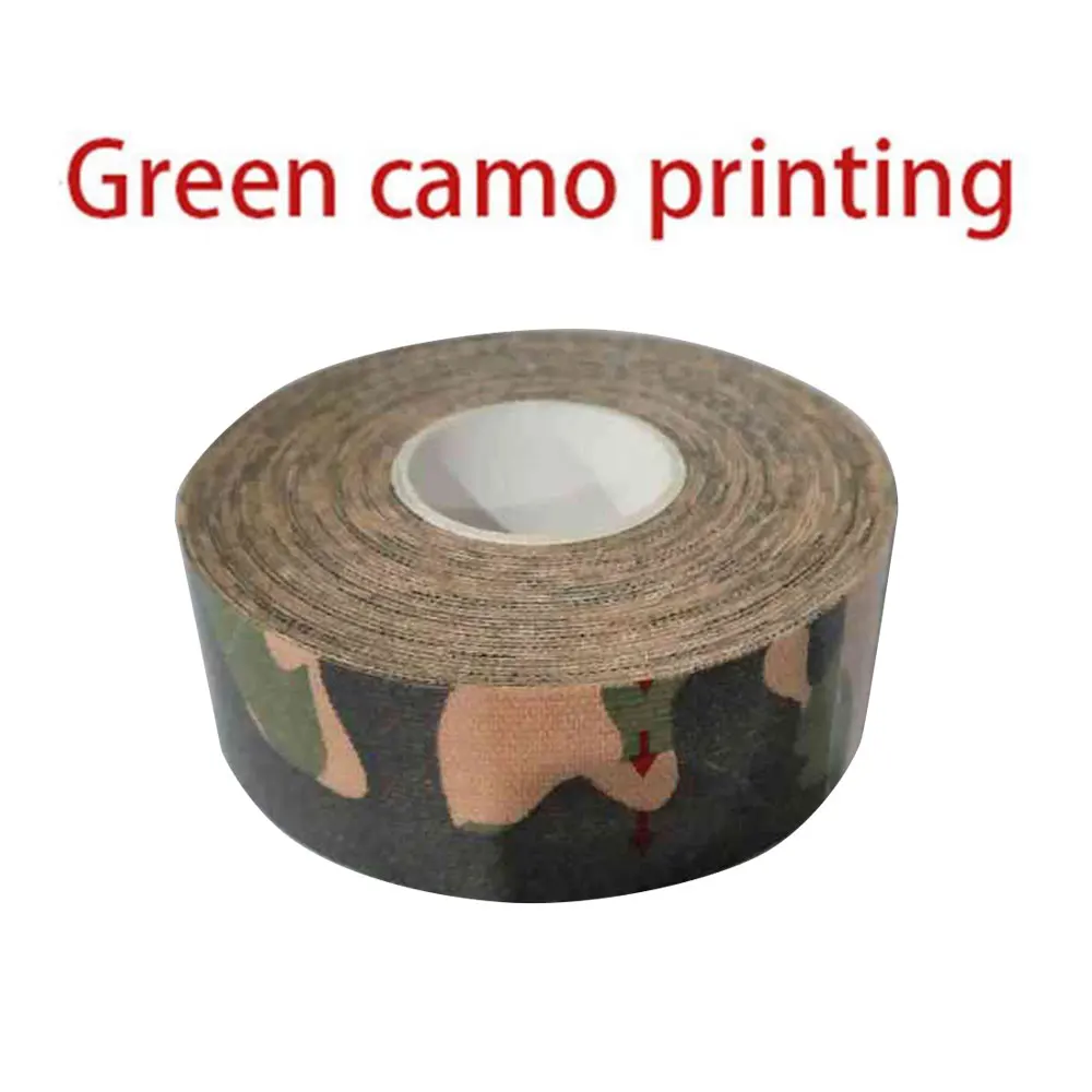green camo printing Терапевтическая лента кинезиологический спортивный ОБВЯЗОЧНЫЙ Восстанавливающий мышечный скотч спортивный эластичный 5 м 1 рулон забота о мышцах - Цвет: green camo printing