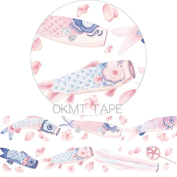 

masking tape Student Carp Flag Decoration Sticker washitape