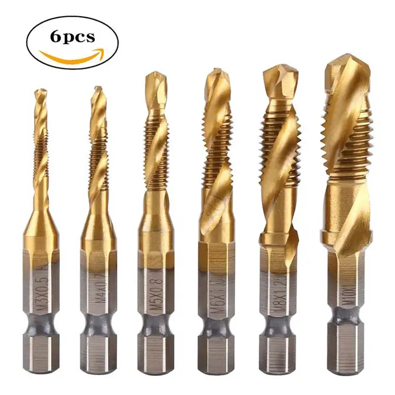 

Hexagonal shank compound machine tap tap bit for M3 M4 M5 M6 M8 M10 hand tool
