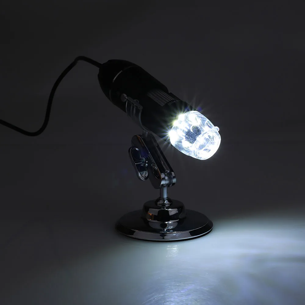 ABS 8LED ручной эндоскоп Прочный портативный компьютер фото мониторинг ушной очистки инструмент черный цифровой микроскоп