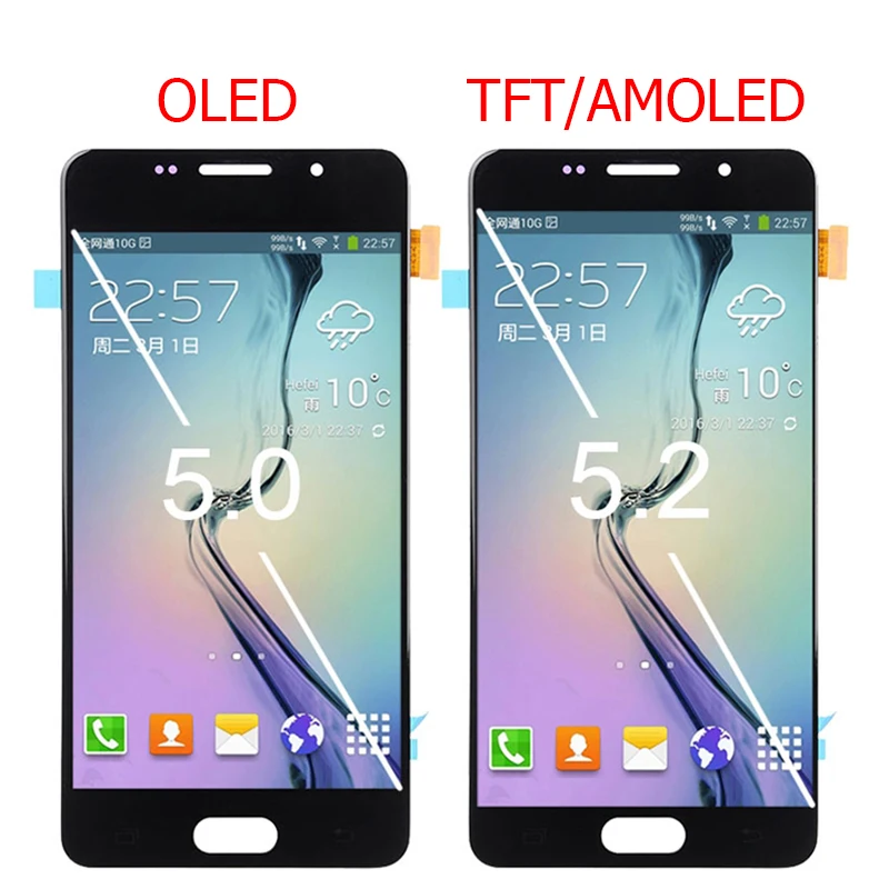 Оригинальный AMOLED для Samsung Galaxy A5 2016 ЖК дисплей с рамкой 5 2 &quotSM A510F A510 A510F/DS сенсорный