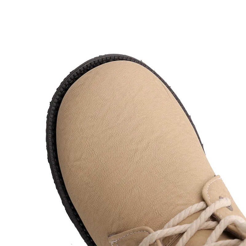 ASUMER/Большие размеры 34-48, Модные ботильоны женские ботинки на плоской подошве с круглым носком на шнуровке женские ботинки осень-зима г. Новая обувь