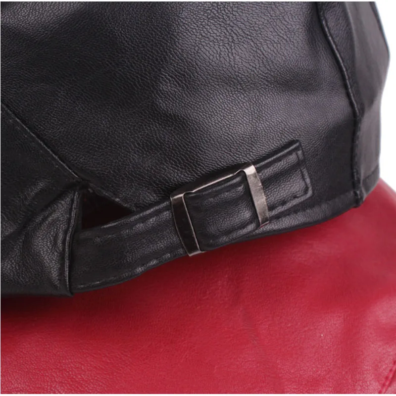 Winter Leather Berets cap Men Women Flat Caps Newsboy Baker Berets Duckbill Golf Driving Cabbie Hats boinas para mujer