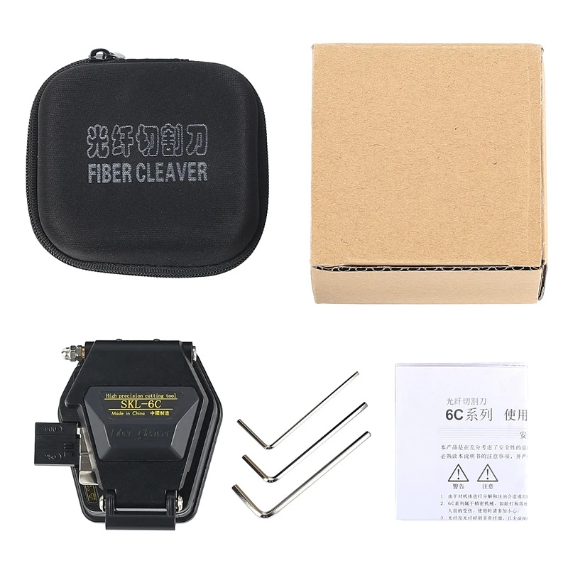 

Top-Fiber Cleaver SKL-6C Cable Cutting Knife FTTT Fiber Optic Knife Tools Cutter High Precision Fiber Cleavers 16 Surface Blade
