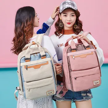 

Large Capacity Casual Ladies Laptop Bag Backpaks Women Waterroof Backpack for School Teenagers Girls Nylon School Bags Mochilas
