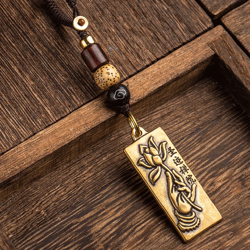 brass buddha tag pendants (2)