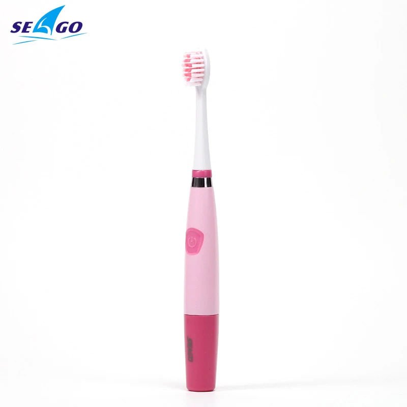 Ультра звуковая электрическая зубная щетка для взрослых 23000 микро-щетки в минуту 3 головки щеток SG-915 ABS/TBE Seago - Цвет: Pink