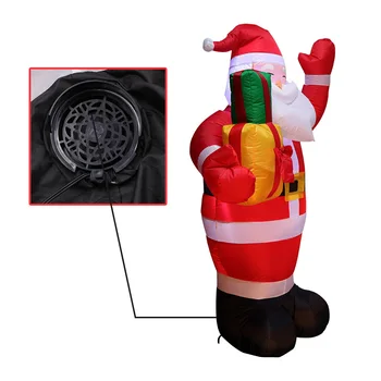 

150cm LED Luminous Inflatable Santa Claus Air Pump Inflatable Toys Night Lamp Indoor Outdoor Holiday Christmas Party Ornament