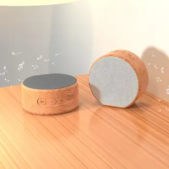 

Retro Wood Grain Wireless Bluetooth Speaker Portable Mini Subwoofer Audio Loudspeaker Sound Box Support TF AUX USB Bass Stereo
